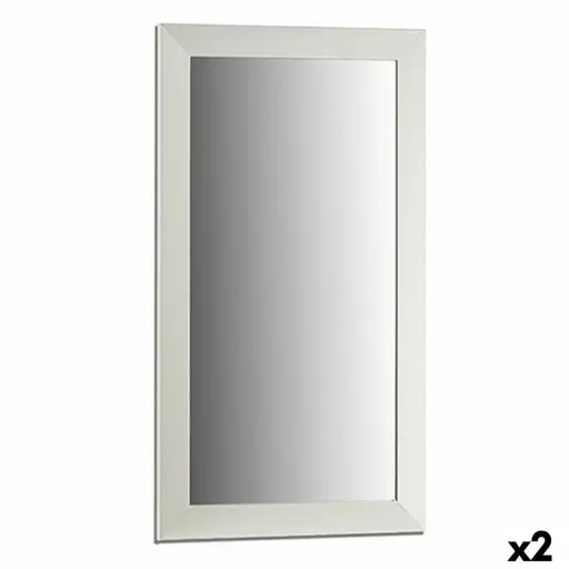 Espelho de Parede 77604 Branco 64,3 x 84,5 x 1,5 cm Retangular (2 Unidades)