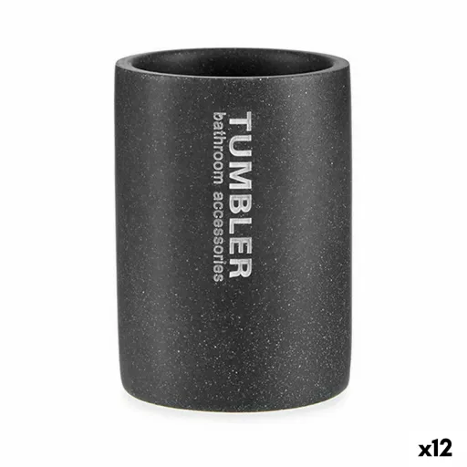 Suporte para a Escova de Dentes Tumbler Cinzento Resina 7,5 x 10,2 x 7,5 cm (12 Unidades)