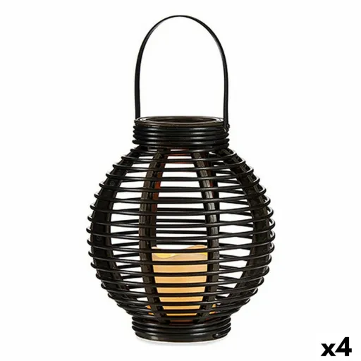 Lanterna LED Castanho Plástico 21 x 23,7 x 21 cm (4 Unidades)