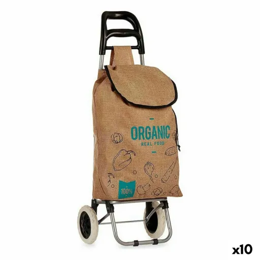 Carro de Compras Organic Castanho 3,3 L 36 x 95 x 35 cm (10 Unidades)