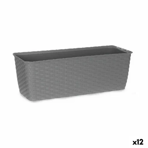 Floreira Stefanplast Cinzento Plástico 15,5 x 13,5 x 39 cm (12 Unidades)