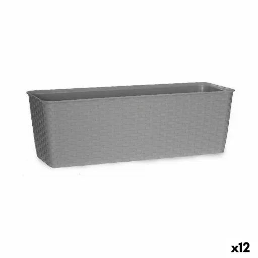 Floreira Stefanplast Cinzento Plástico 18 x 16 x 49 cm (12 Unidades)