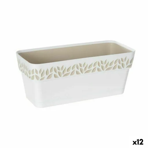 Floreira Autoirrigável Stefanplast Cloe Branco Plástico 13,3 x 12,3 x 29,3 cm (12 Unidades)