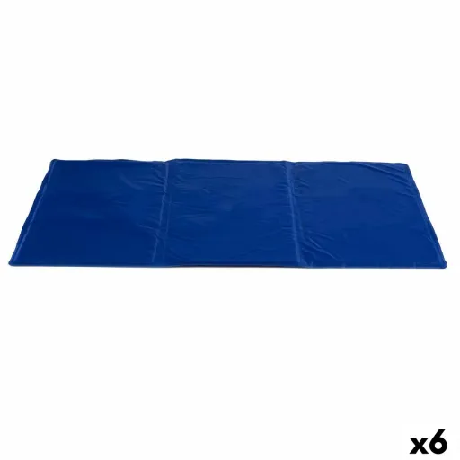 Tapete para Cão Refrescante Azul Espuma Gel 49,5 x 1 x 90 cm (6 Unidades)