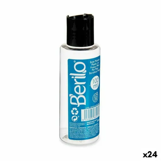 Dispensador de Líquidos de Viagem Preto Transparente Plástico 100 ml (24 Unidades)