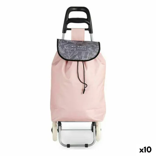 Carro de Compras Cor de Rosa 3,3 L 20 x 95 x 34 cm (10 Unidades)