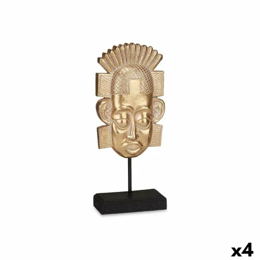 Figura Decorativa Índio Dourado 17,5 x 36 x 10,5 cm (4 Unidades)