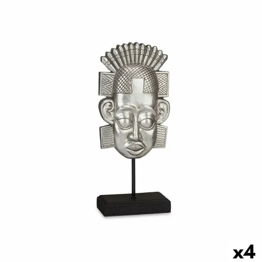 Figura Decorativa Índio Prateado 17,5 x 36 x 10,5 cm (4 Unidades)