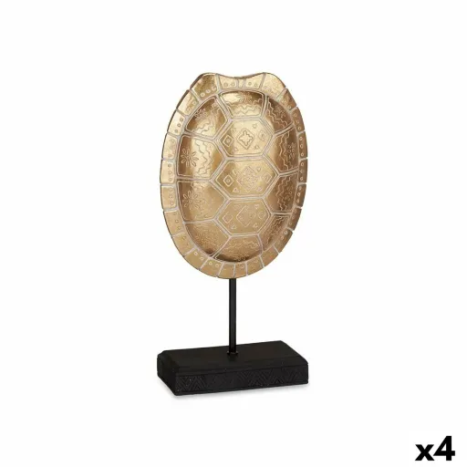 Figura Decorativa Tartaruga Dourado 17,5 x 36 x 10,5 cm (4 Unidades)