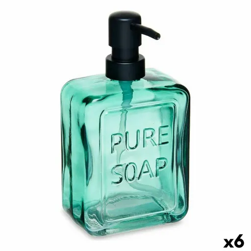 Dispensador de Sabão Pure Soap Cristal Verde 570 ml (6 Unidades)