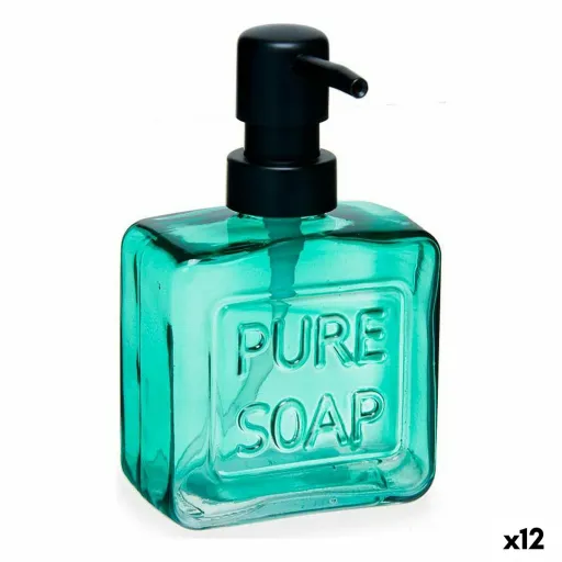 Dispensador de Sabão Pure Soap 250 ml Cristal Verde Plástico (12 Unidades)