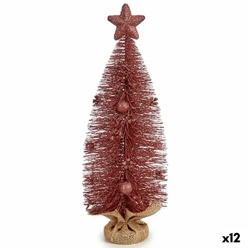 Árvore de Natal Cor de Rosa 13 x 41 x 13 cm (12 Unidades)