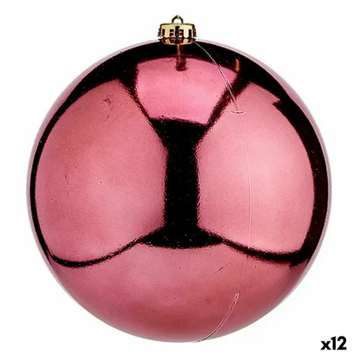 Bola de Natal Cor de Rosa Plástico 20 x 31 x 20 cm (12 Unidades)