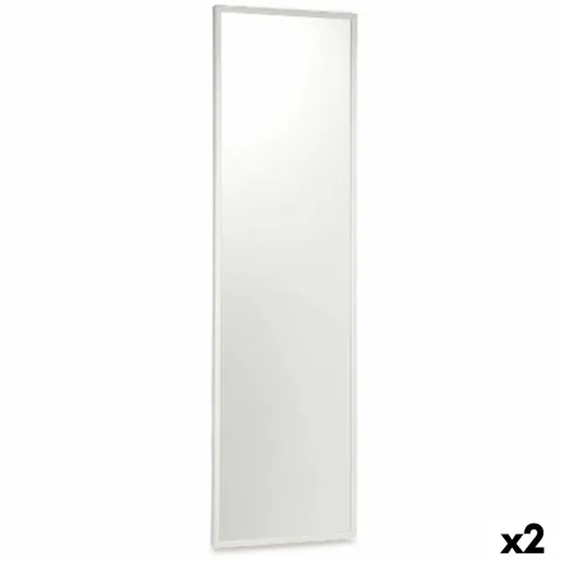 Espelho de Parede 82708 Branco 40 x 142,5 x 3 cm Retangular (2 Unidades)