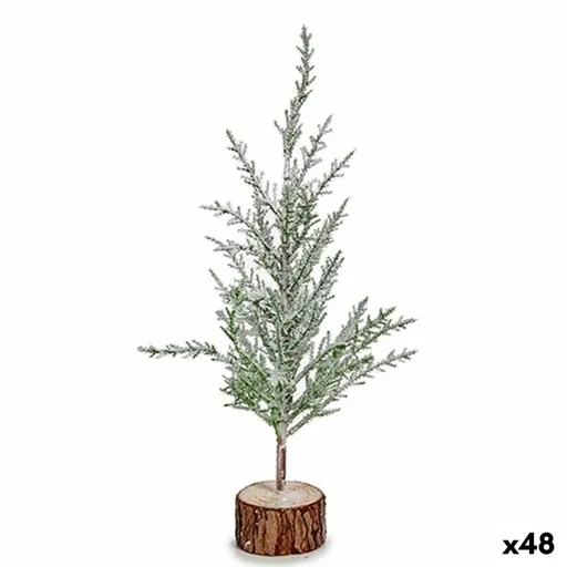 Árvore de Natal Castanho Verde Madeira Plástico 5,5 x 34 x 10,5 cm (48 Unidades)