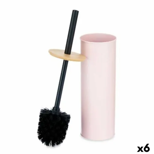 Piaçaba Cor de Rosa Metal Bambu Plástico 9,5 X 27 X 9,5 cm (6 Unidades)