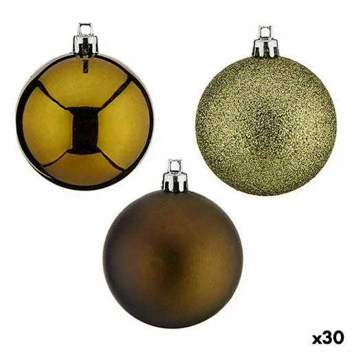 Conjunto de Bolas de Natal Verde Plástico 6 x 7 x 6 cm (30 Unidades)