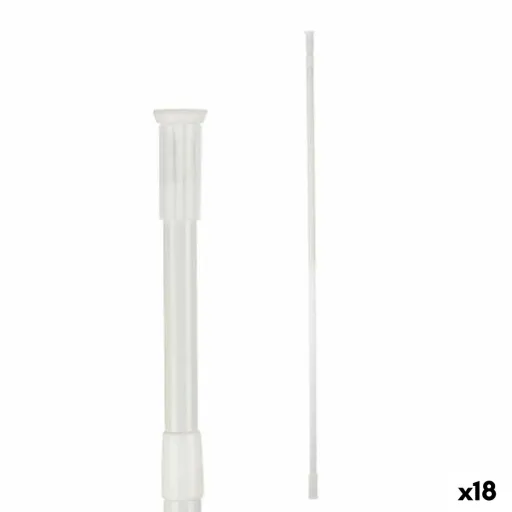 Barra Extensível De Duche Branco Alumínio 260 x 2,2 x 2,2 cm (18 Unidades)