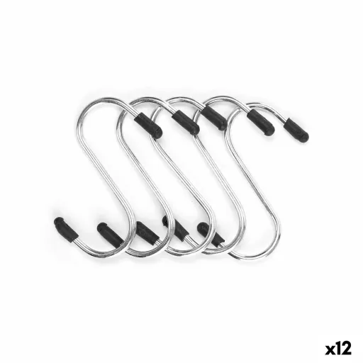 Gancho para Pendurar Conjunto Prateado Metal 7 cm (12 Unidades)