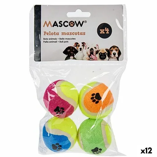 Brinquedo para Cães Bola Multicolor Ø 4,5 cm Polietileno Polipropileno ABS (12 Unidades)