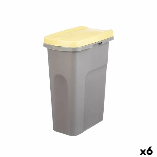 Papeleira Stefanplast Amarelo Cinzento Plástico 25 L (6 Unidades)