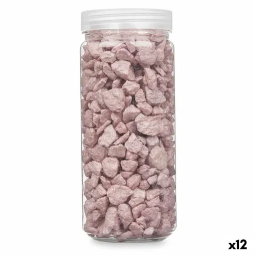 Pedras Decorativas Cor de Rosa 10 - 20 mm 700 g (12 Unidades)