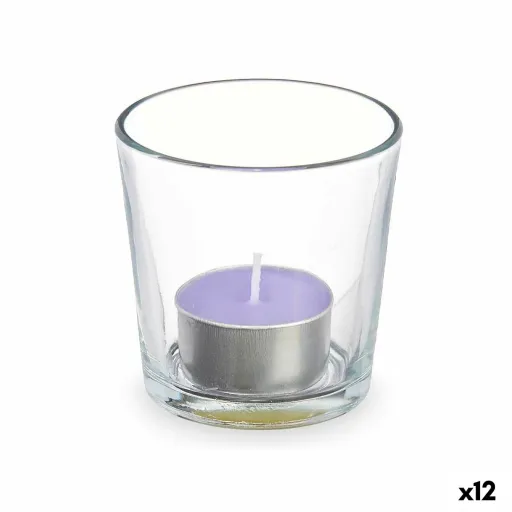 Vela Perfumada 7 x 7 x 7 cm (12 Unidades) Copo Lavanda