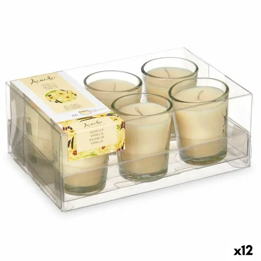 Conjunto de Velas Perfumadas 16 x 6,5 x 11 cm (12 Unidades) Copo Baunilha