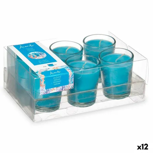 Conjunto de Velas Perfumadas 16 x 6,5 x 11 cm (12 Unidades) Copo Oceano