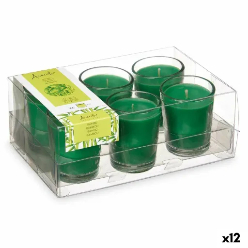 Conjunto de Velas Perfumadas 16 x 6,5 x 11 cm (12 Unidades) Copo Bambu