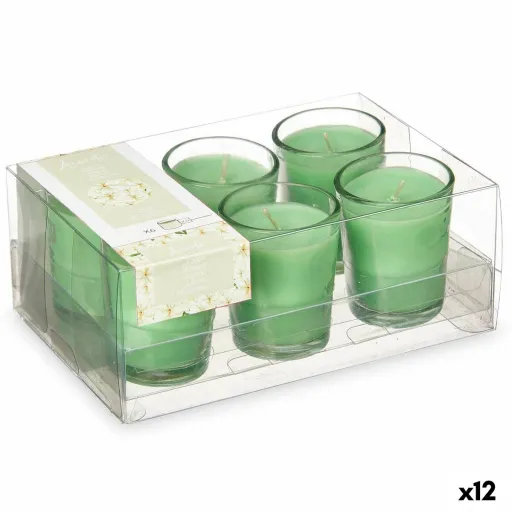 Conjunto de Velas Perfumadas 16 x 6,5 x 11 cm (12 Unidades) Copo Jasmin