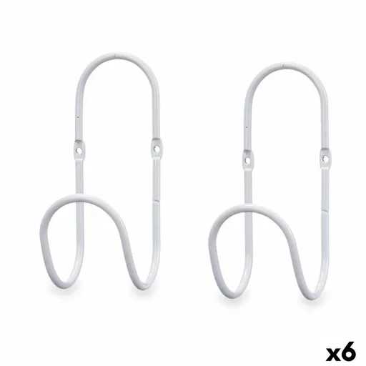 Cabides Branco Metal Conjunto 2 Peças (6 Unidades)