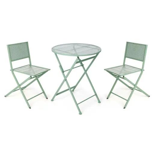 Conjunto de Mesa com 2 Cadeiras Verde