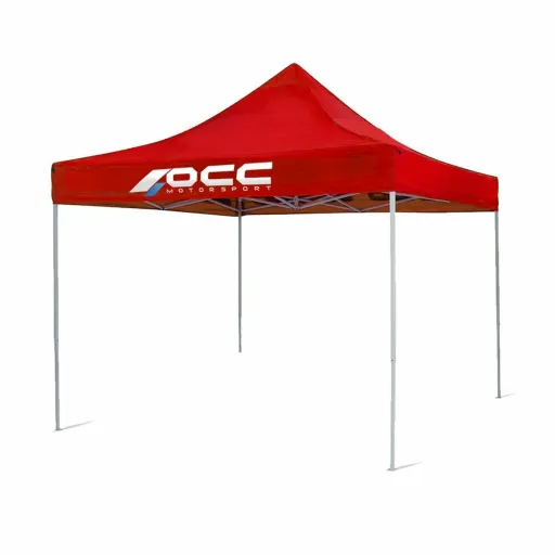 Carpa OCC Motorsport OCCCARP02 Racing Vermelho Poliéster 420D Oxford 3 x 3 m