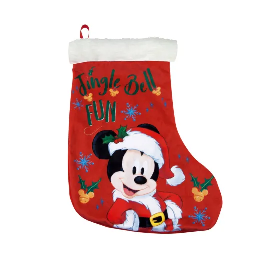 Meia de Natal Mickey Mouse Happy Smiles 42 cm