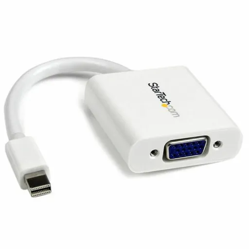 Adaptador Mini DisplayPort para VGA Startech MDP2VGAW Branco Preto 0,12 m