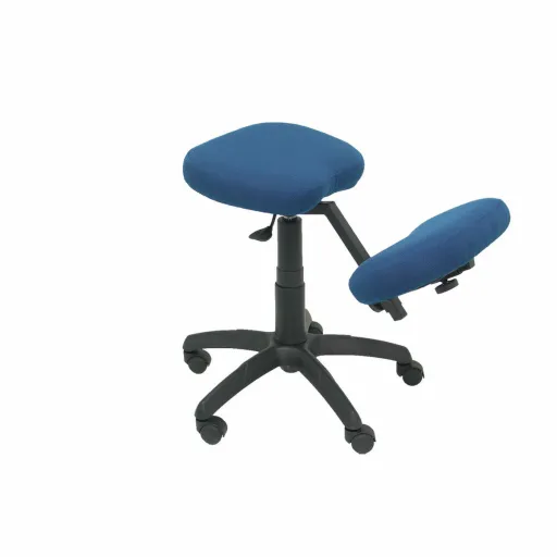 Banco Ergonómico Lietor P&C BALI200 Azul Azul Marinho 62 cm