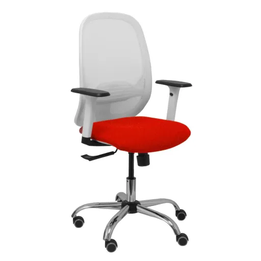 Cadeira de Escritório P&C 354CRRP Branco Vermelho