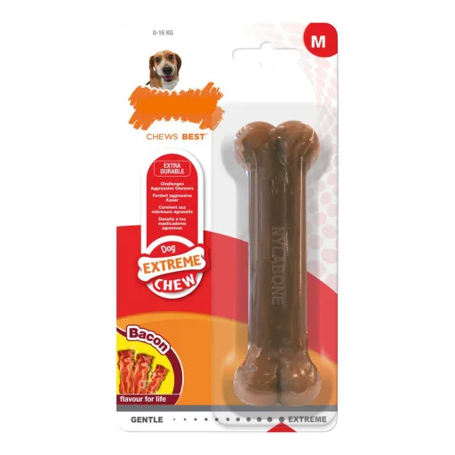 Mordedor para Cão Nylabone Dura Chew Bacon Tamanho M Nylon