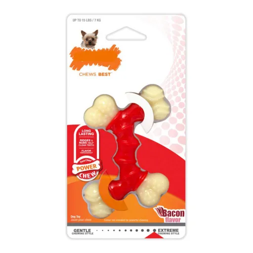 Mordedor para Cão Nylabone Extreme Chew Duplo Bacon Tamanho XL Nylon Termoplástico