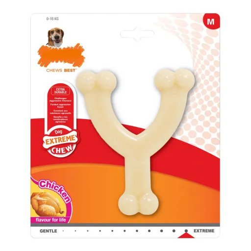 Mordedor para Cão Nylabone Extreme Chew Wishbone Tamanho M Frango Nylon