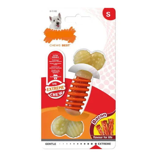 Mordedor para Cão Nylabone Extreme Chew Pro Action Bacon Tamanho S Nylon