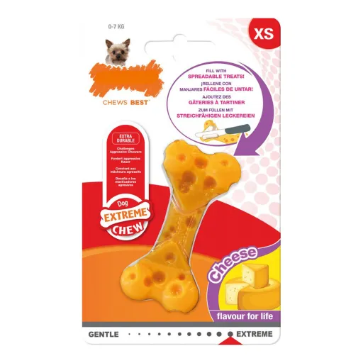 Mordedor para Cão Nylabone Dura Chew Queijo Nylon Tamanho XS