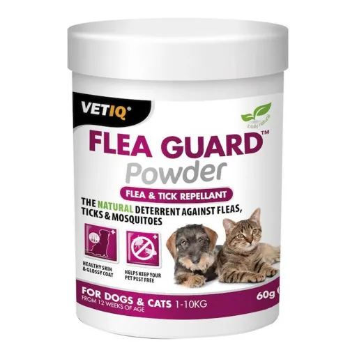 Controlo de Insetos Planet Line Flea Guard Powder Gatos Cão (60 g)