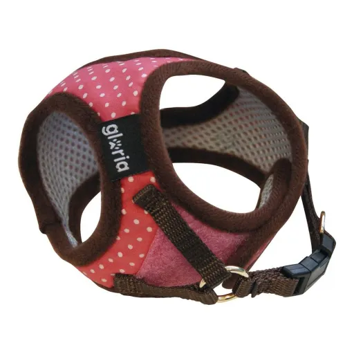 Arnês para Cães Gloria Pontos 21-29 cm Cor de Rosa Tamanho S