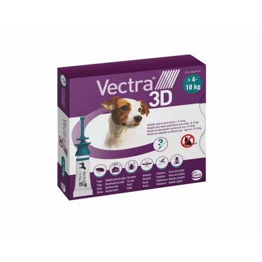 Pipeta para Cães Ceva 3D S 4-10 kg 3 Unidades