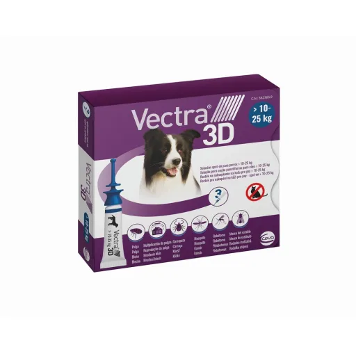 Pipeta para Cães Ceva 3D M 10-25 Kg 3 Unidades