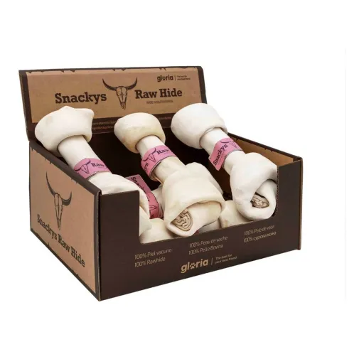 Snack para Cães Gloria Snackys Rawhide 20-23 cm Nó 6 Unidades