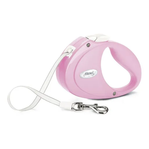 Trela para Cães Flexi Puppy 2 m Cor de Rosa