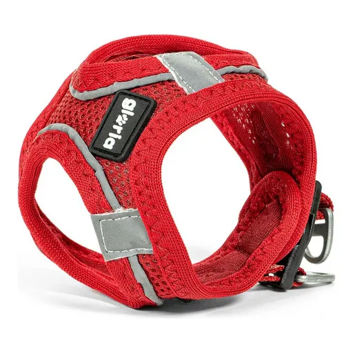 Arnês para Cães Gloria Air Mesh Trek Star Ajustável Vermelho Tamanho XXXS (18-20 cm)